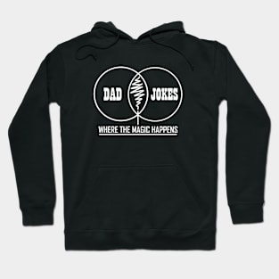 Dad Jokes (white text) Hoodie